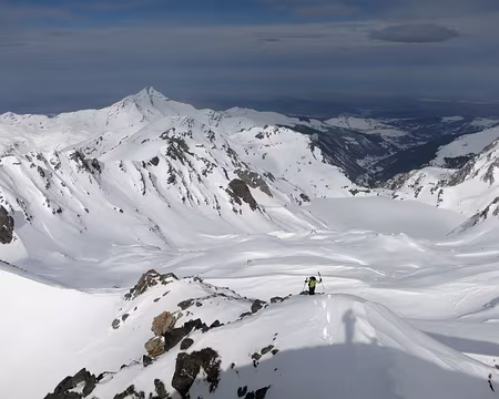 2015-02-11_20 Au sommet du Pène det Pouri, lac Bleu et Pic de Montaigu