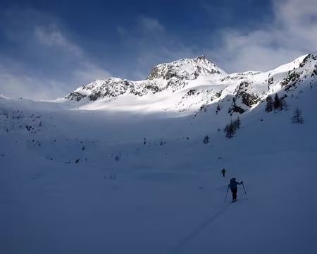 2015-03-01_06 Montée vers le Col du Corborant, vallon de San Bernolfo