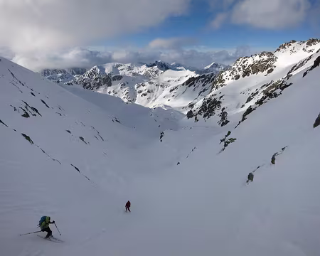 2015-03-01_40 Descente de la Brèche Borgonio vers le refuge de Vens