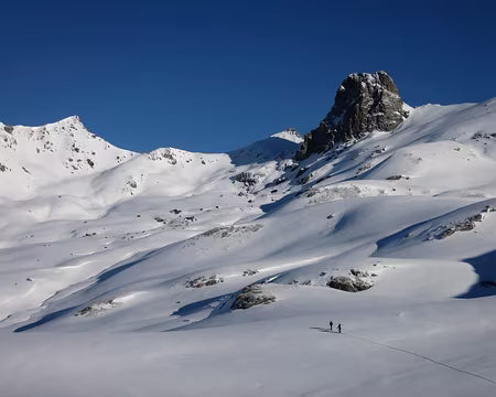 2015-03-05_05 Montée sous le Rouchon vers la Pointe des Sagnes Longues