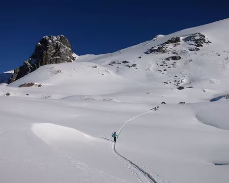 2015-03-05_06 Montée sous le Rouchon vers la Pointe des Sagnes Longues