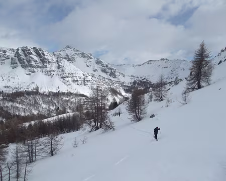 29 février 2016 vers le col de la Boucharde 29 février 2016, depuis Estenc, montée vers le col de la Boucharde