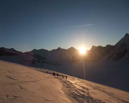 07 lever de soleil sur le Grosser Aletschfirn