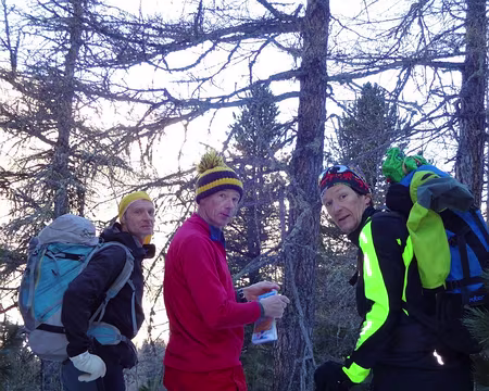 2017-01-07_03 Montée dans la forêt vers le Passo San Chiaffredo