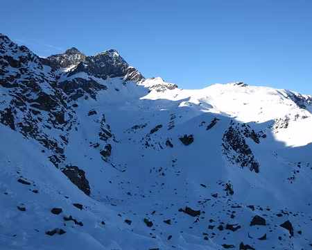 2017-01-07_19 Descente vers Pian Melzé, Monte Granero et Meidassa