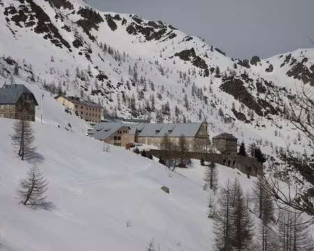 2017-03-12_07 Montée au Passo di Tesina, Sanctuaire de Santa Anna di Vinadio