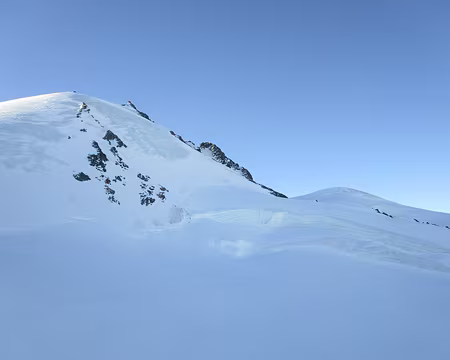 IMG_5189 Rimpfischhorn, Rimpfischsattel et à droite sommet d'hiver Rimpfischhorn, Rimpfischsattel et à droite sommet d'hiver