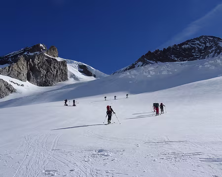 Ski Rando Aletschhorn 4jours (14) J2 - en montant vers le kleines Aletschhorn