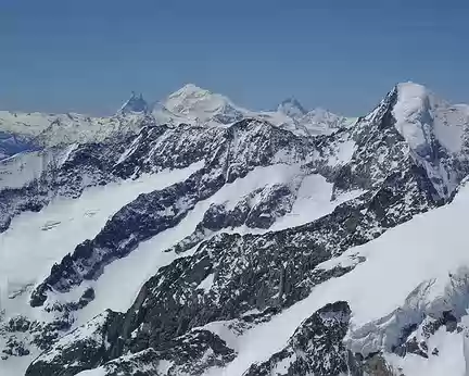 Ski Rando Aletschhorn 4jours (22) Cervin, Weisshorn, Dent blanche...et NestHorn