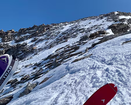 IMG_5058 Peu neige... on laisse les skis et on termine en crampons