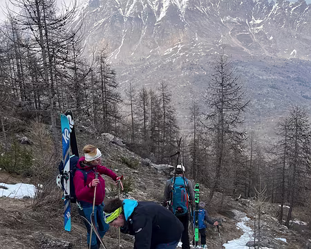 051 On déchausse au dessus de Saretto