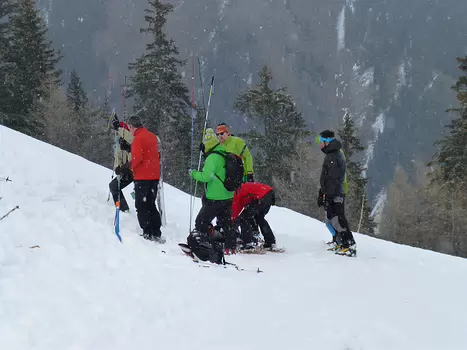2015-01 Stage de Nivologie, Niveau 1 détail de la sortie