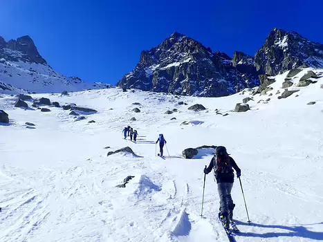 2019-03 Tour du mont Viso Ludovic B, détail sortie