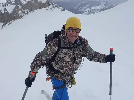 2019-04 Val de Rhêmes Ludovic B, détail sortie