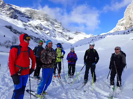 2020-01 Rätikon Suisse Ludovic B, détail sortie