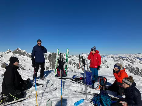 2022-01 Belledonne Claire DC, détail sortie