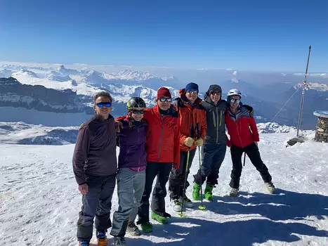 2022-03 Vallorcine Claire DC, détail sortie