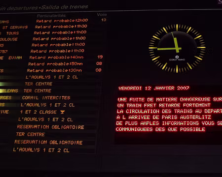 0002 minuit, toujours en gare d'Austerlitz, la moitié du groupe est déjà en route bien sûr !