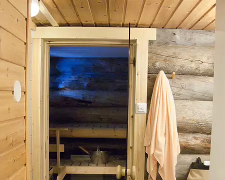 Kiilopaa, Finlande, Février 2009 Sauna