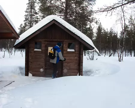 Kiilopaa, Finlande, Février 2009 Local poubelles si propre que l'on y mangerai