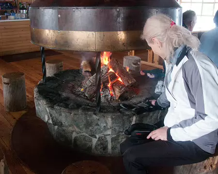 Kiilopaa, Finlande, Février 2009 Buvette de Luulampi