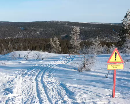Kiilopaa, Finlande, Février 2009 Sur les pentes de Harripaat