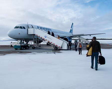 A320, Kittila, Finlande, mars 2010 C'est fini