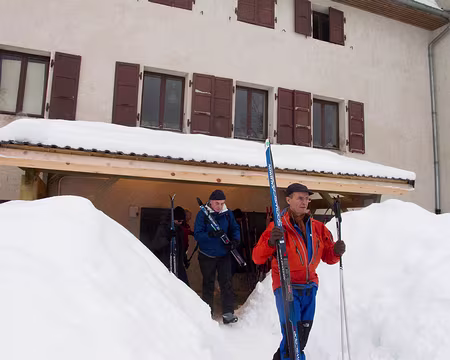Stage ski de fond Janvier 2012 Départ du gîte