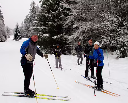 Stage ski de fond Janvier 2012 Rafik attend les derniers