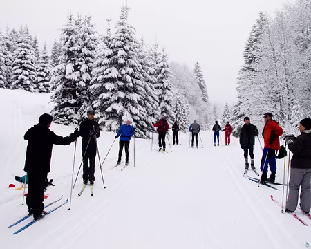 Stage ski de fond Janvier 2012 Enfin tout le monde est rassemblé