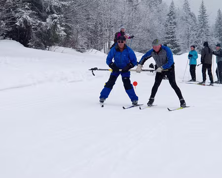 Stage ski de fond Janvier 2012 AIde pour Bernard