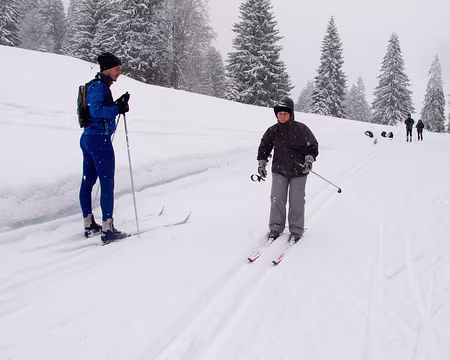 Stage ski de fond Janvier 2012 Descente pour Françoise
