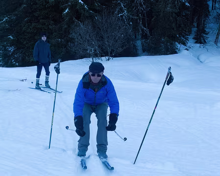 Stage ski de fond Janvier 2012 et il y a des bosses