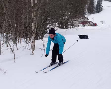 Stage ski de fond Janvier 2012 Sandrine se lance…