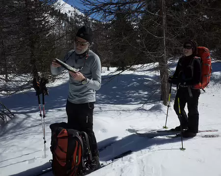 77 Passage hors-piste après le refuge Mautino (attention, carte italienne)
