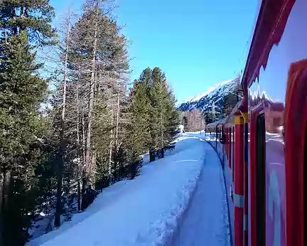 Le train de la Bernina Le train de la Bernina