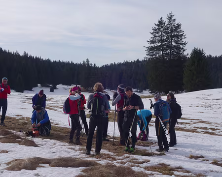 pause pendant la marche d'approche vers Herbouilly pause pendant la marche d'approche vers Herbouilly