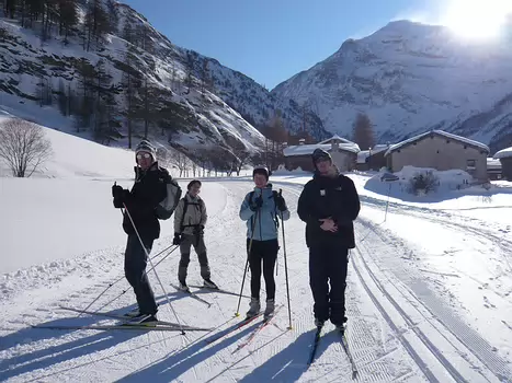 07-12 Bessans - Initiation skating détail de la sortie