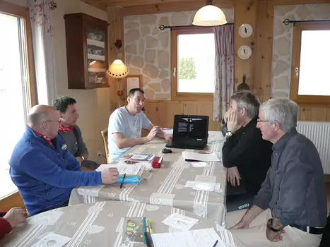 2011-01 Lajoux - Recyclage Bernadette P, détail sortie