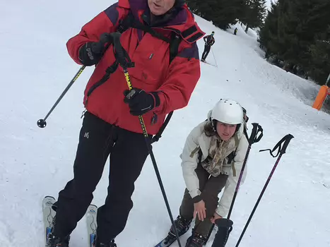 2017-03 Les Saisies Florence LP, détail sortie