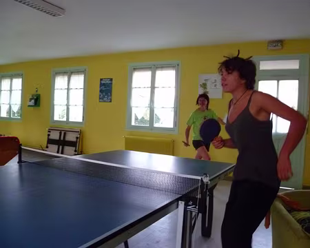 PXL007 Échauffement pour la sortie trail du dimanche, le ping pong circulaire.