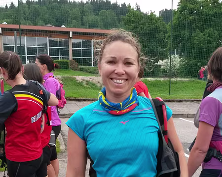 PXL012 Stéphanie, au départ de la Natur'elle, course 100% féminine.