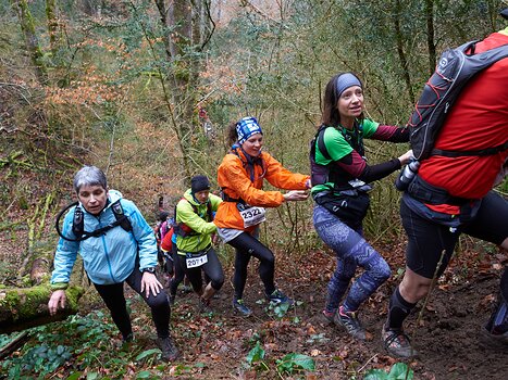2015-03 Trail des Piqueurs Véronique M, détail sortie