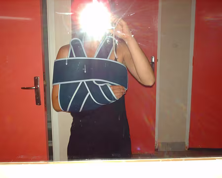 PXL085 Pour moi, ce sera court ; luxation de l'épaule l'après-midi de la première sortie...