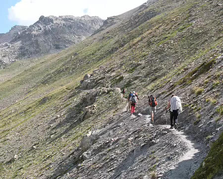 55 22-23 Aout 2009 Dormillouse (1441m) - Prapic(1520m) en AR, par les cols de Fressinières (2782m) et des Terres Blanches (2721m) CAF IdF (RW97 - Céline Falissard)