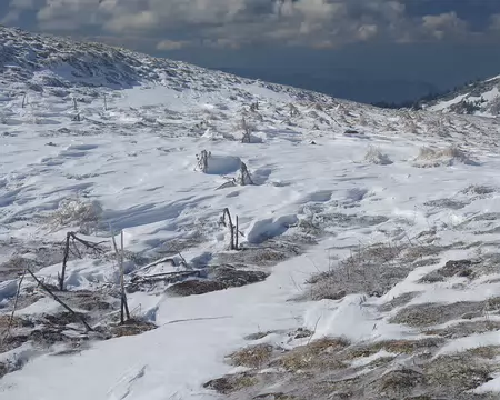 Neige sculptée par le vent Neige sculptée par le vent